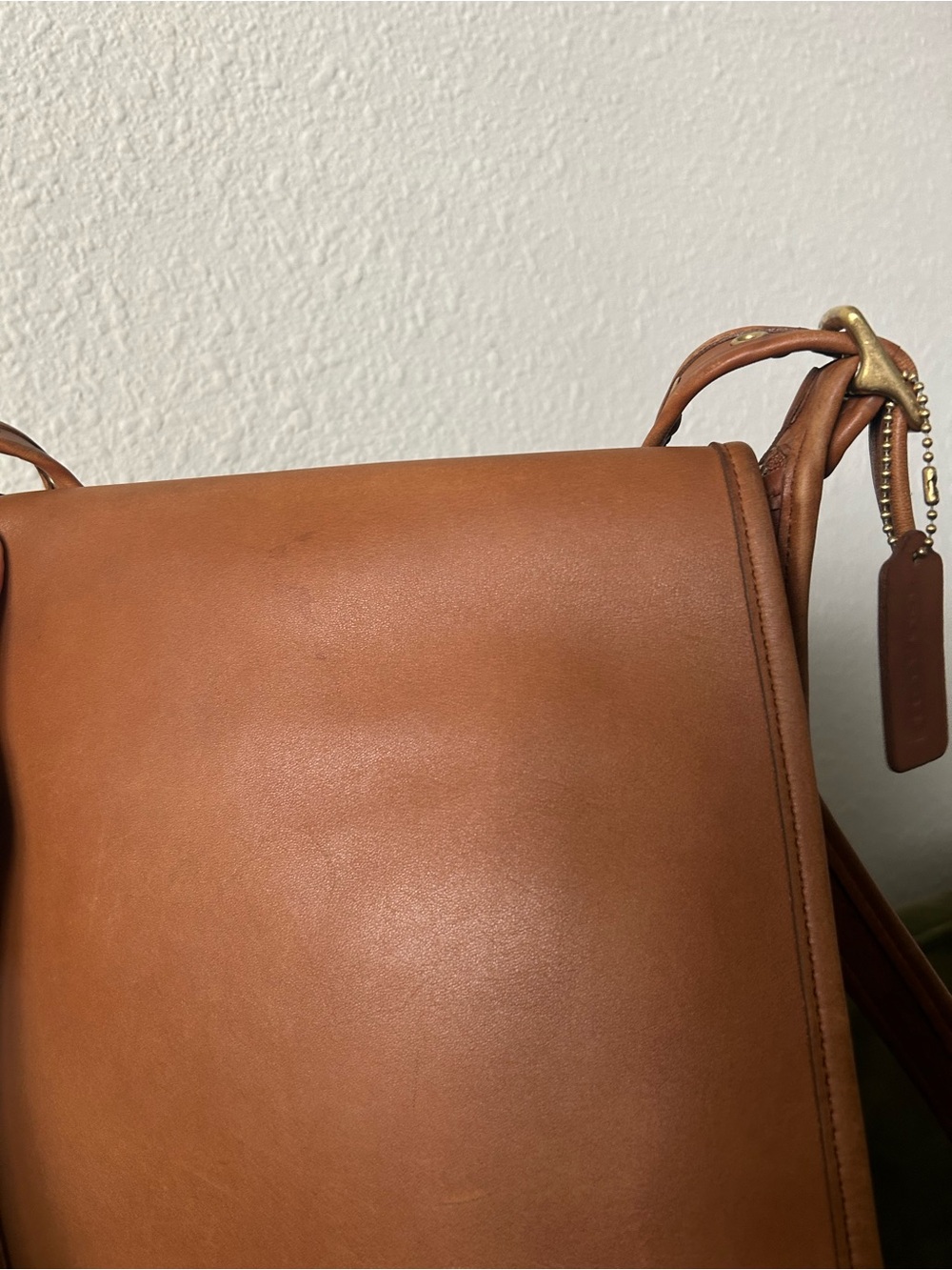COACH 9144 Vintage Leather Shoulder Bag Camel Brown Authentic Crossbody - Picture 13 of 15